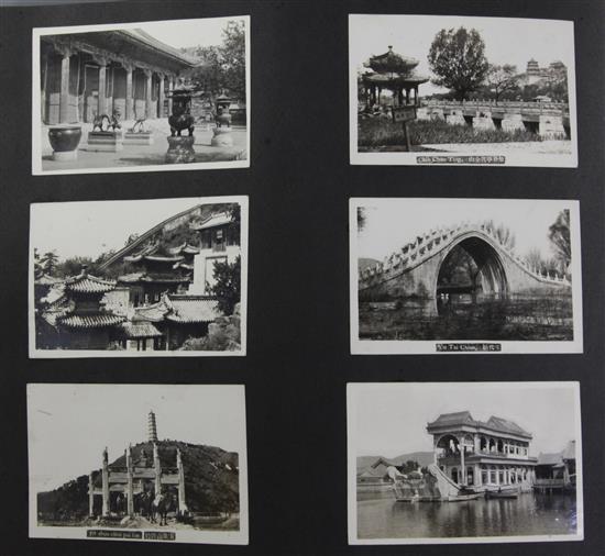 A European album of black and white photographs of China, India and the sub-continent, early 20th century, 28 x 37cm